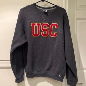 Dark Gray USC Basic Sweatshirt | Men Size M
